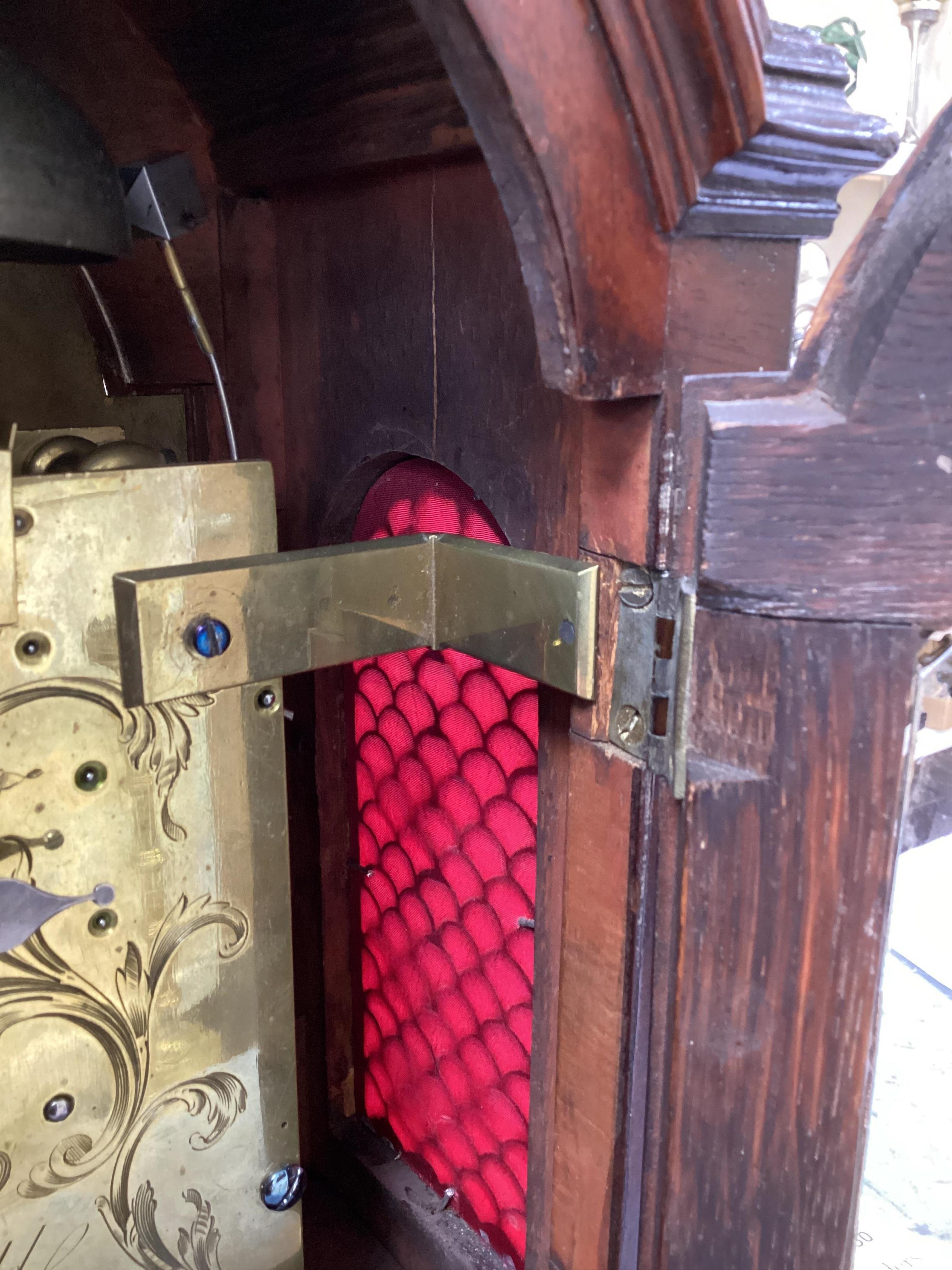 Charles Scholfield of Barnsley. A George III arched pearwood cased bracket clock